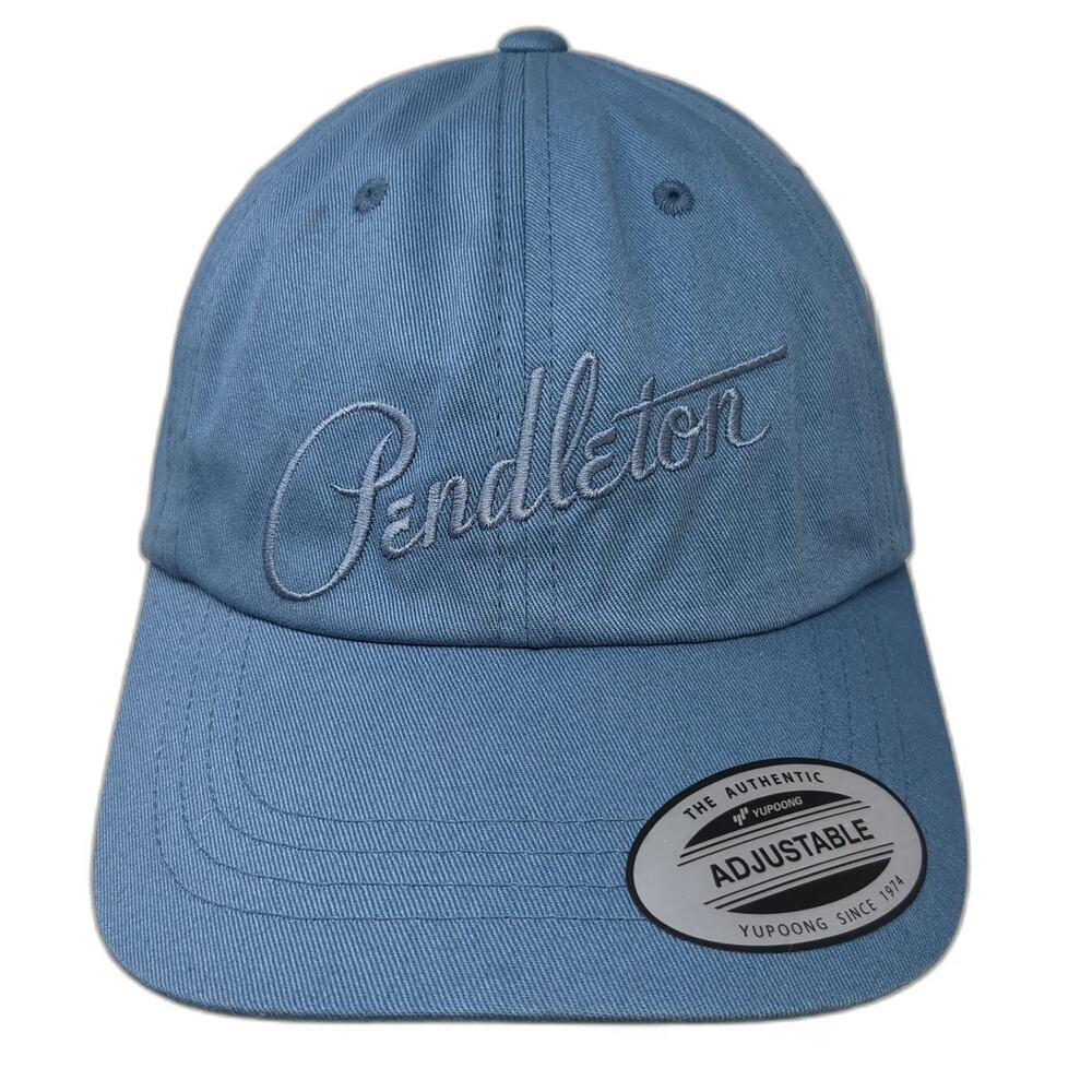 Pendleton Baseball Cap Blue Gray OS Slideback Cotton Embroidered Logo Hat W/Tags